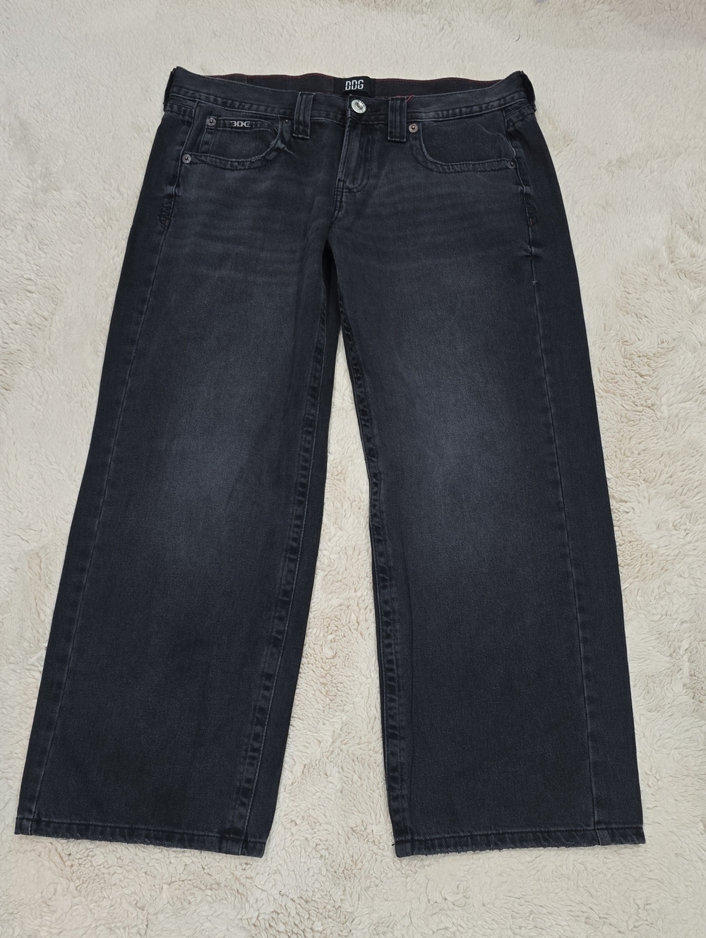 BDG Relaxed Wide-Leg Men's Jeans in Black-Gray Wash